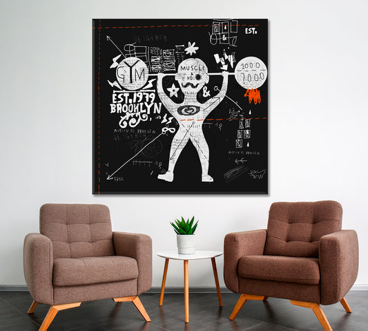 ATHLETE Fitness Creative Graffiti Style Sport Motivating Poster Motivation Sport Poster Print Decor Artesty