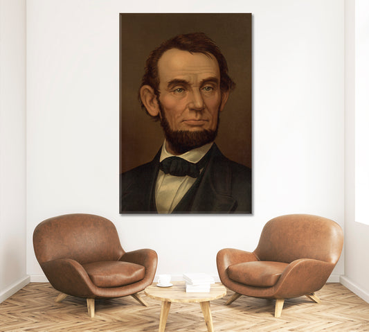 Abraham Lincoln Portrait Celebs Canvas Print Artesty