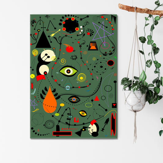 Style Joan Miro Absract Modernist Abstract Art Print Artesty