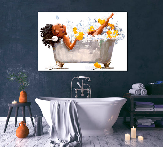 Lady In The Bathtub Bathroom Artesty