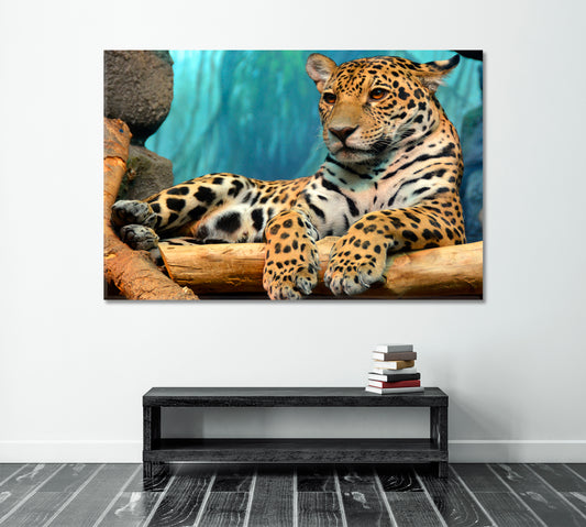 JAGUAR Wild Cat Animals Canvas Print Artesty