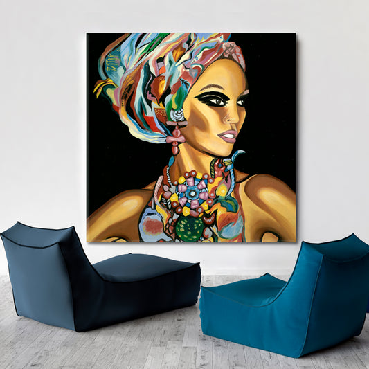 MISS NALA Beautiful Black Woman People Portrait Wall Hangings Artesty