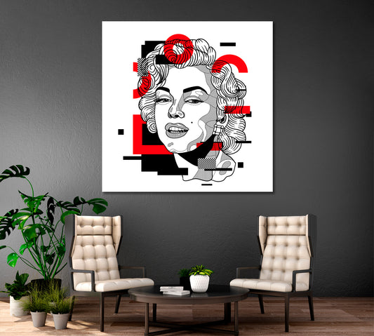 Marilyn Monroe Pop Art Celebs Canvas Print Artesty