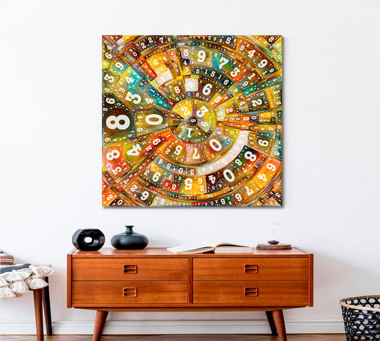 NUMBERS Geometric Abstract Abstract Art Print Artesty