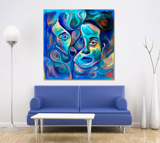 SELF EXPRESSION Human Consciousness Inner World Abstract Art Print Artesty