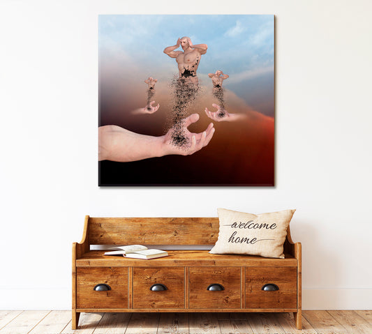 DISINTEGRATING Salvador Dali Motifs Surrealism Surreal Fantasy Large Art Print Décor Artesty