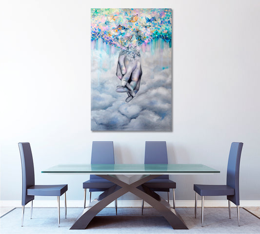 TENDERNESS Clenched Male And Female Hands Contemporary Art Artesty