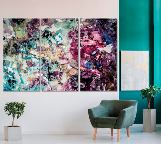 Creative Bright Stain Contemporary Abstract Composition Contemporary Art Artesty 3 panels 36" x 24"
