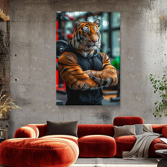 Tiger Fitness Trainer Canvas Prints Artesty