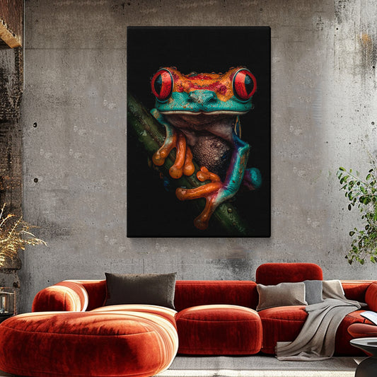 Vivid Rainforest Tree Frog Canvas Prints Artesty
