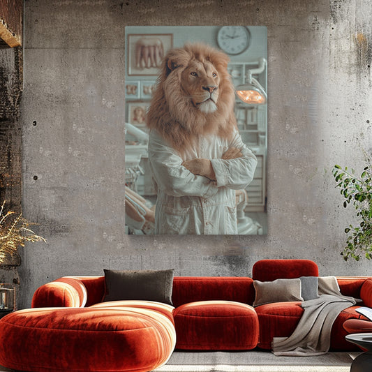 Lion Dentist Doctor Canvas Prints Artesty
