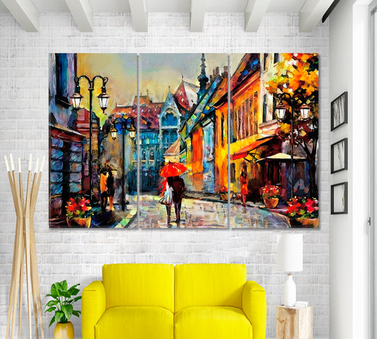 Budapest Beautiful European Cityscape Cities Wall Art Artesty 3 panels 36" x 24"