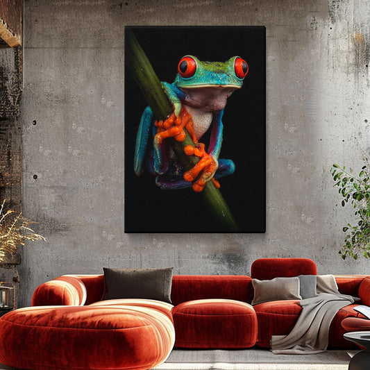 Colorful Red-Eyed Tree Frog Canvas Prints Artesty