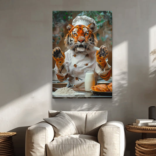 Tiger Chef Canvas Prints Artesty