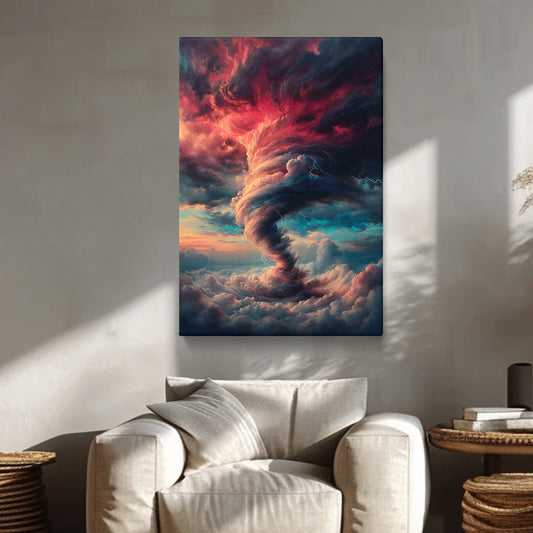 Colorful Lightning Tornado Canvas Prints Artesty