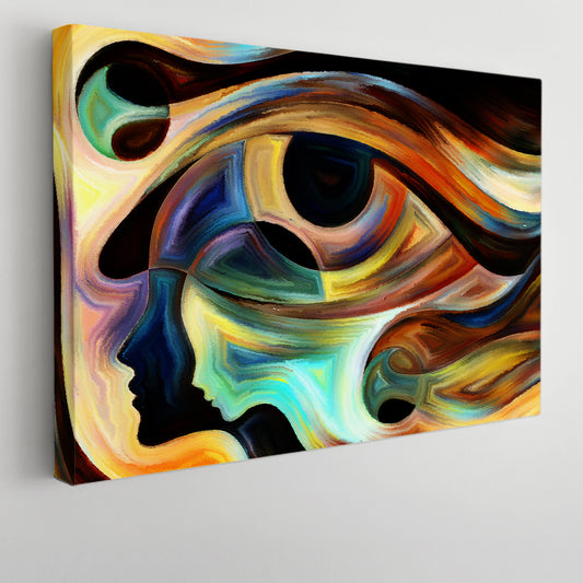 Woman and Child Human Eye Abstract Beautiful Lines Consciousness Art Artesty