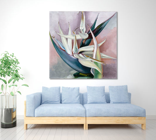 ABSTRACT NATURALISM Nature Abstract Flowers | Square Abstract Art Print Artesty