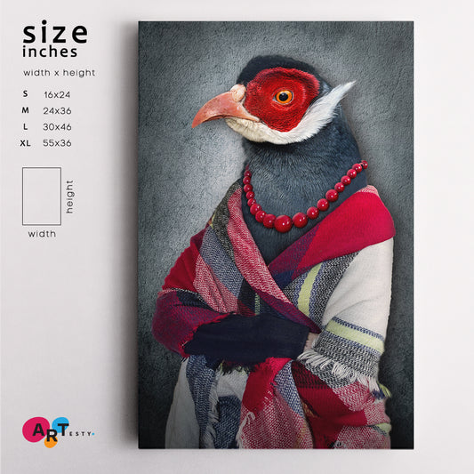 Human Bird Office Wall Art Canvas Print Artesty