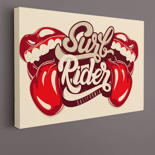 Rolling Stones Tongue Open Mouth Rock And Roll Poster Pop Art Canvas Print Artesty