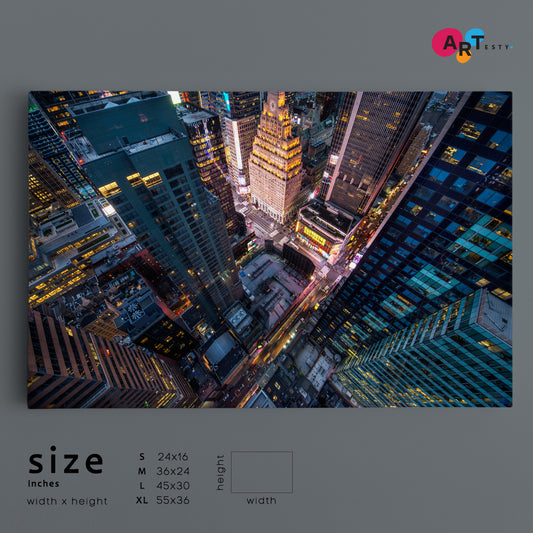 Aerial View of Manhattan New York City Cities Wall Art Artesty