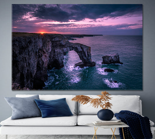 Pictorial Landscape Popular Landmark Attraction Famous Natural Rock Arch Scenery Landscape Fine Art Print Artesty 1 panel 24" x 16"