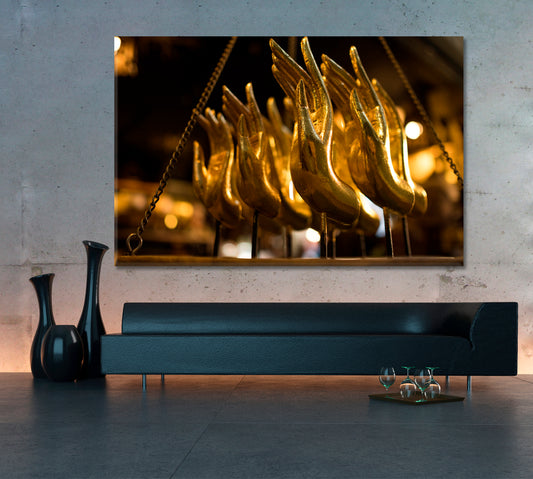 Buddha's Hands Religious Modern Art Artesty 1 panel 24" x 16"