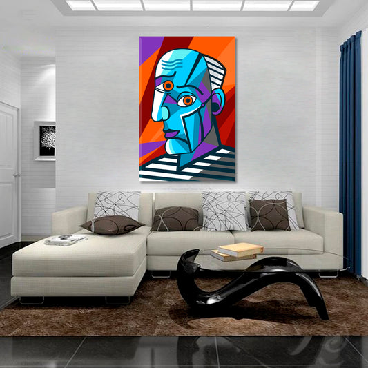 GREAT PAINTER FACE Pablo Picasso Abstract Cubism Dadaism - V Cubist Trendy Large Art Print Artesty