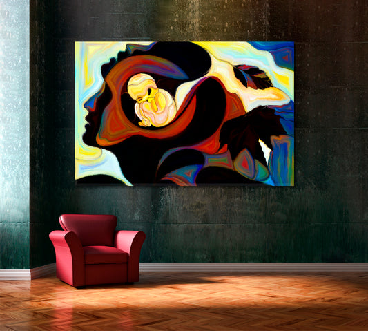 Human Nature Little World Consciousness Art Artesty 1 panel 24" x 16"