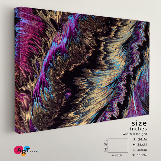 Marble Purple Abstract Pattern Abstract Art Print Artesty 1 panel 24" x 16"