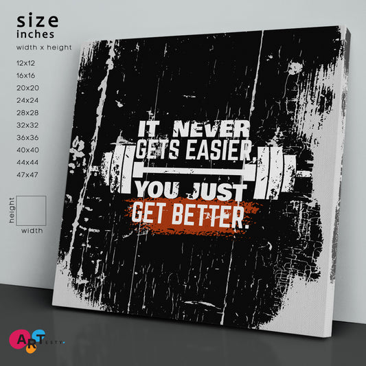 BARBELL Grunge Trendy Creative Typographical Sport Motivating Poster Motivation Sport Poster Print Decor Artesty