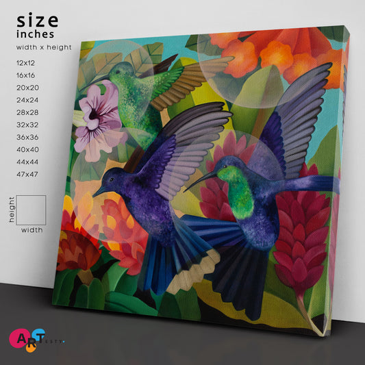 PURPLE JUNGLE Abstract Contemporary Fine Art Fine Art Artesty