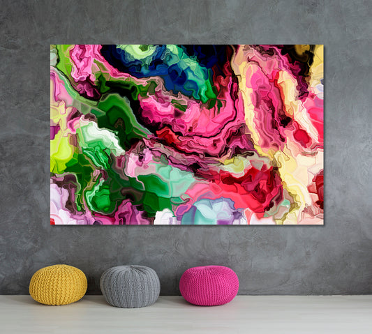 VIBRANT COLORS Expressionist Art Abstract Art Print Artesty 1 panel 24" x 16"