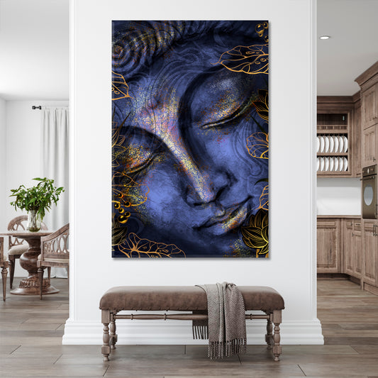 Buddha Unusual Painting Religious Modern Art Artesty