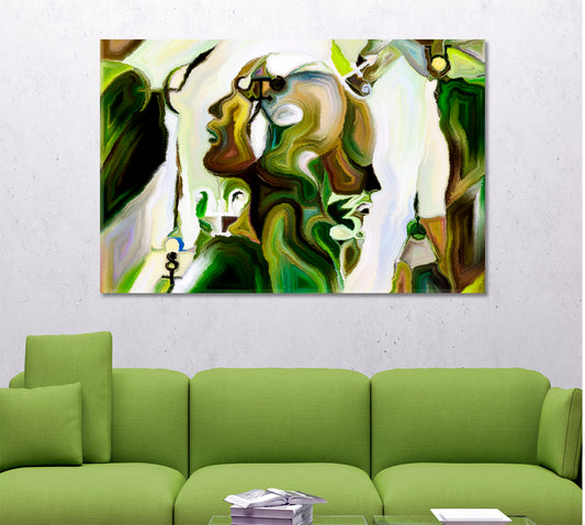 Mystic Knowledge Abstraction Consciousness Art Artesty 1 panel 24" x 16"