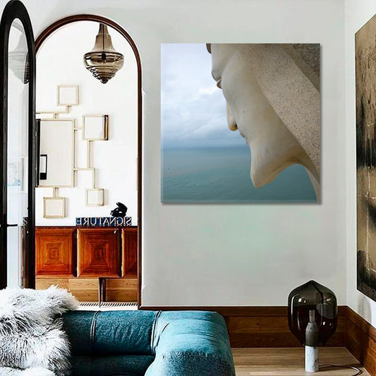 CREATOR Jesus Christ Beautiful Landscape Amazing View Photo Canvas Print | Square Panel Religious Modern Art Artesty 1 Panel 12"x12"