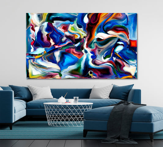 Life Inside a Painting Abstract Art Print Artesty 1 panel 24" x 16"