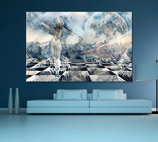 Surreal Woman Surreal Fantasy Large Art Print Décor Artesty 1 panel 24" x 16"