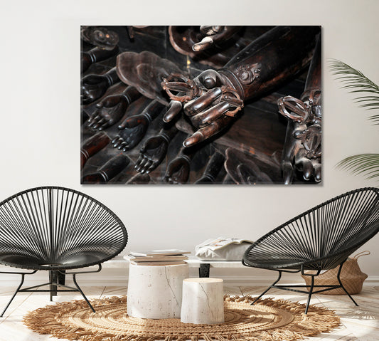 Thousands Hands Guanyin Modern Wall Art Religious Canvas Print Religious Modern Art Artesty