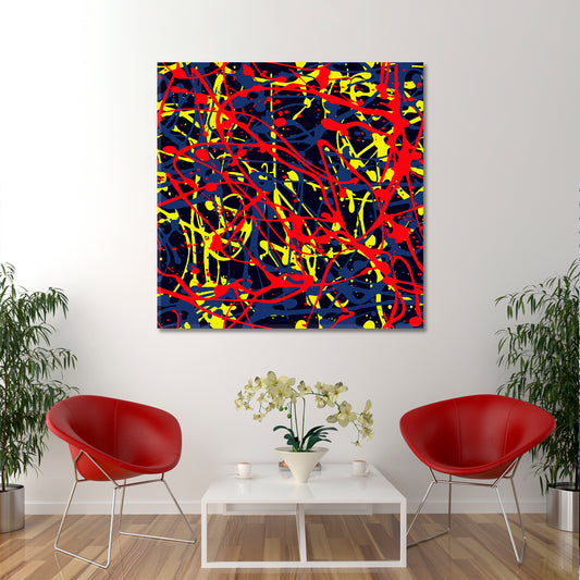 Abstract Expressionism Drip Painting Style Contemporary Art Artesty