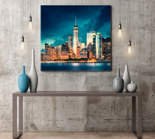 New York City Manhattan Skyscrapers Cities Wall Art Artesty