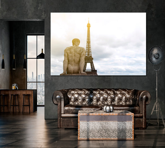 Paris City of Love Light Dream Famous Landmarks Artwork Print Artesty 1 panel 24" x 16"