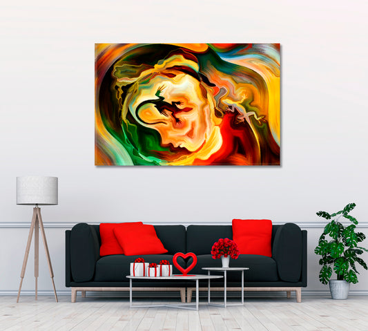 Forces of Nature Modern Abstract Abstract Art Print Artesty 1 panel 24" x 16"