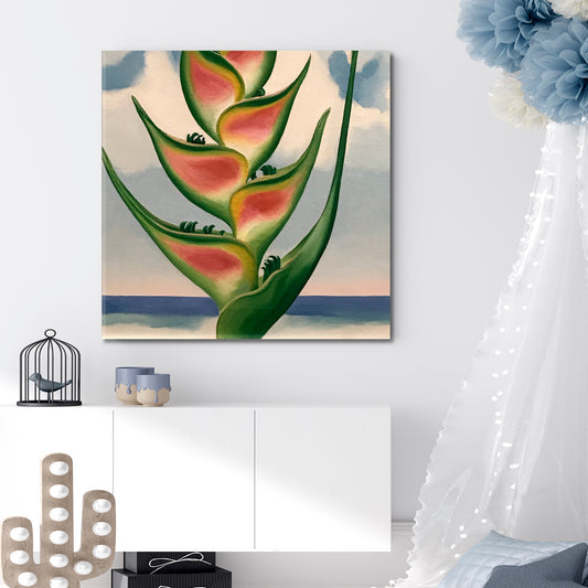 ABSTRACT Flowers and Nature Forms Lines Canvas Print | Square Fine Art Artesty 1 Panel 12"x12"