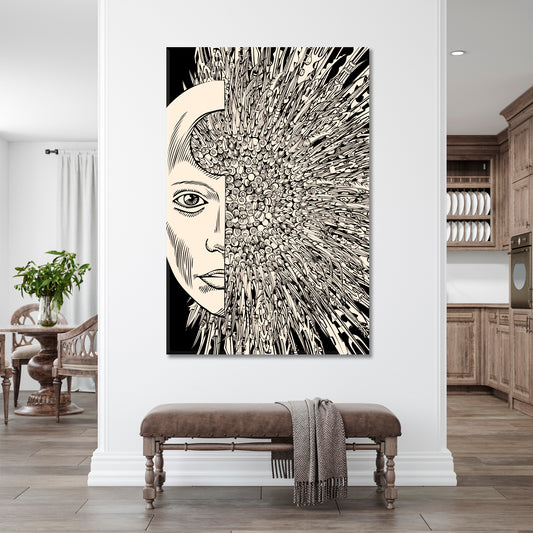 MIND REALITY Mystical Mysterious Spiritual Abstract Contemporary Art Artesty 1 Panel 16"x24"