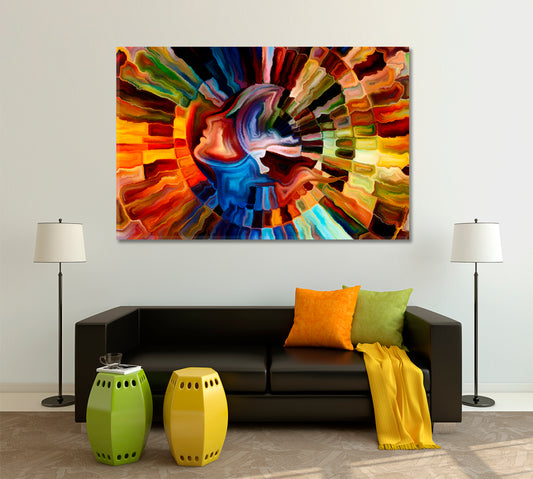 Awareness Philosophical Abstract Allegory Contemporary Art Artesty 1 panel 24" x 16"