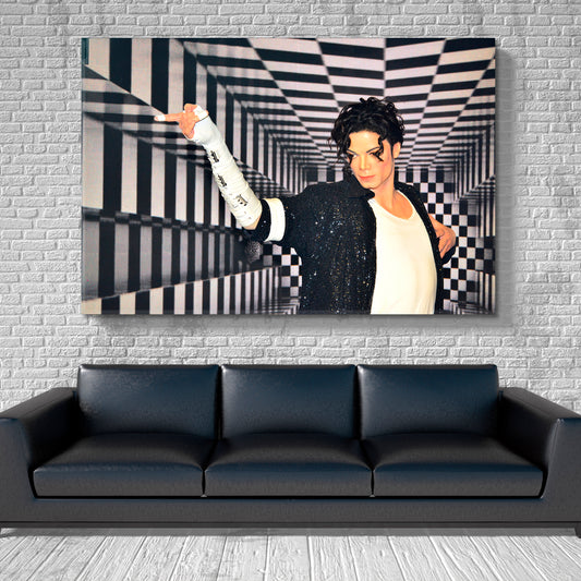 MICHAEL JACKSON Celebs Canvas Print Artesty 1 panel 24" x 16"