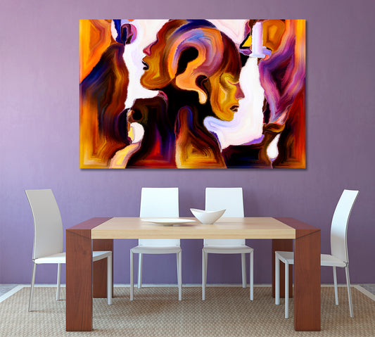 Mutual Unity Abstract Art Print Artesty 1 panel 24" x 16"