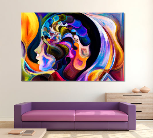 Life Forms In Mind Abstract Art Print Artesty 1 panel 24" x 16"