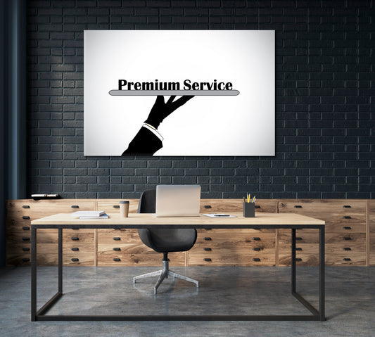 PREMIUM SERVICE Professional Hand Business Concept Business Concept Wall Art Artesty