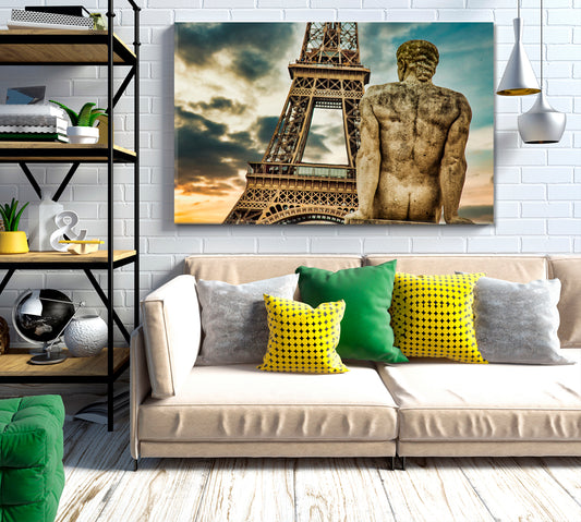 Place of Trocadero Eiffel Tower Paris France Cities Wall Art Artesty